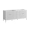 James Martin Vanities 72'' Double Vanity, Bright White w/ 3 CM Arctic Fall Solid Surface Top 485-V72-BW-3AF - alternate 4